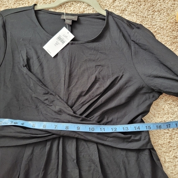 NWT J. JILL black front wrap dress - Picture 6 of 10